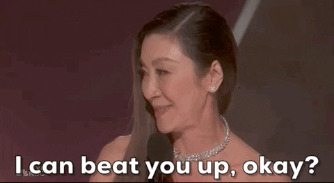 Gif of Michelle Yeoh's speech