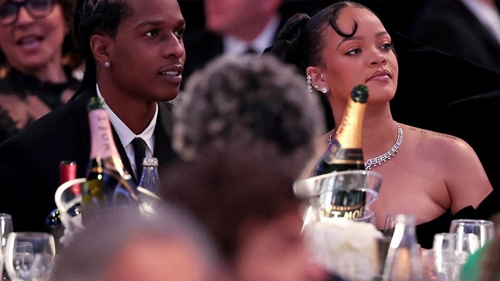 Rihanna at the Golden Globes