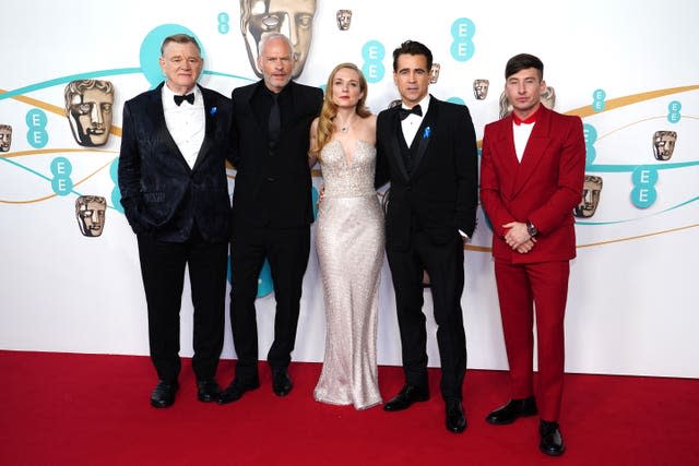 The Banshees of Inisherin cast at the BAFTAs