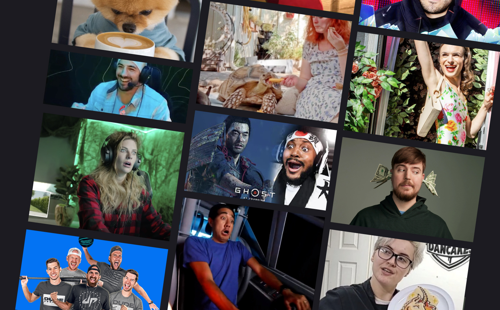 Influencer marketing hero grid