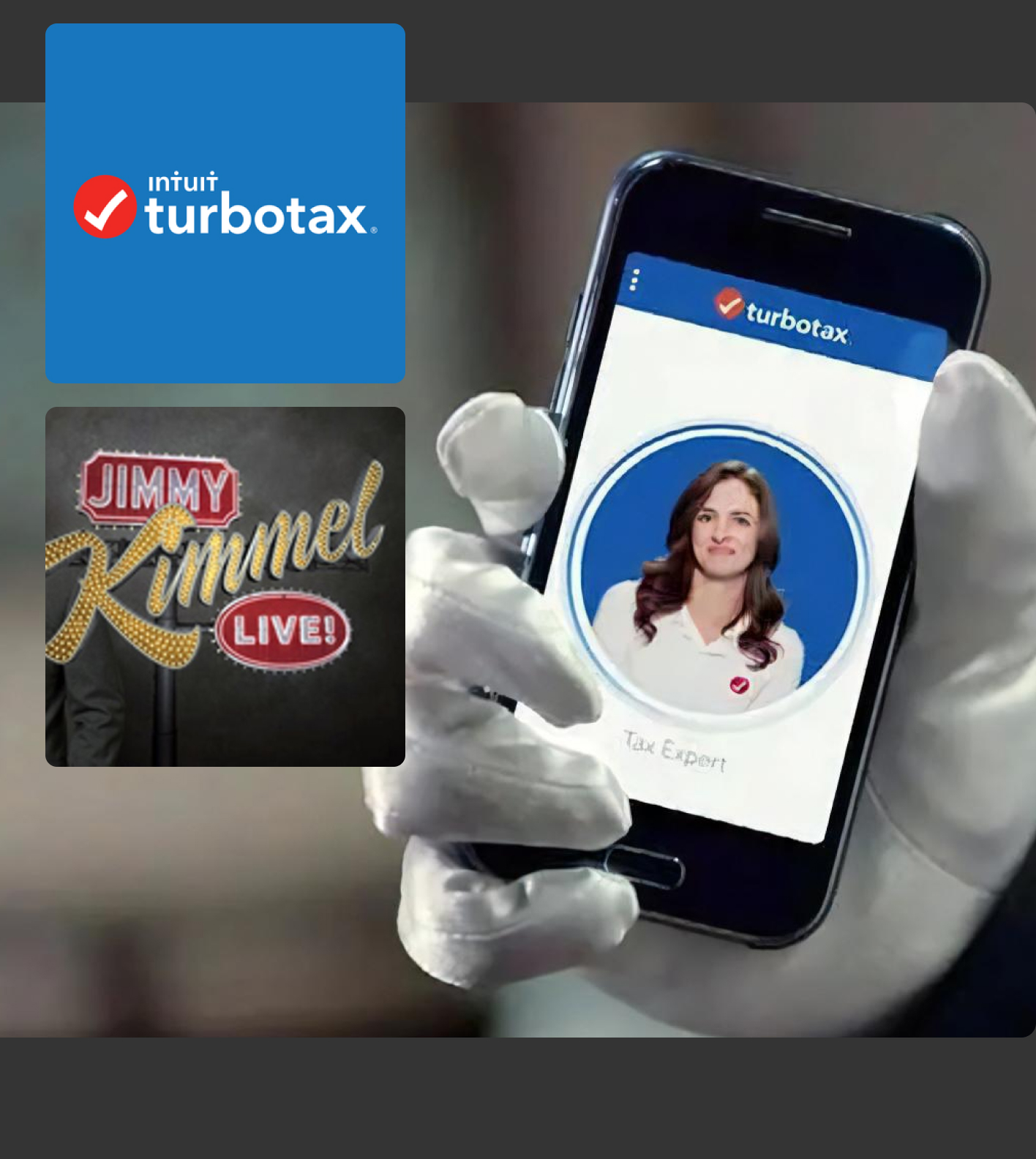 Holding a smartphone showing the TurboTax app