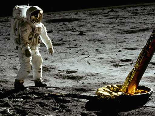 Astronaut on the moon