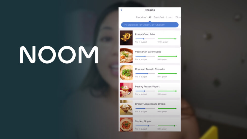 Noom mobile app interface