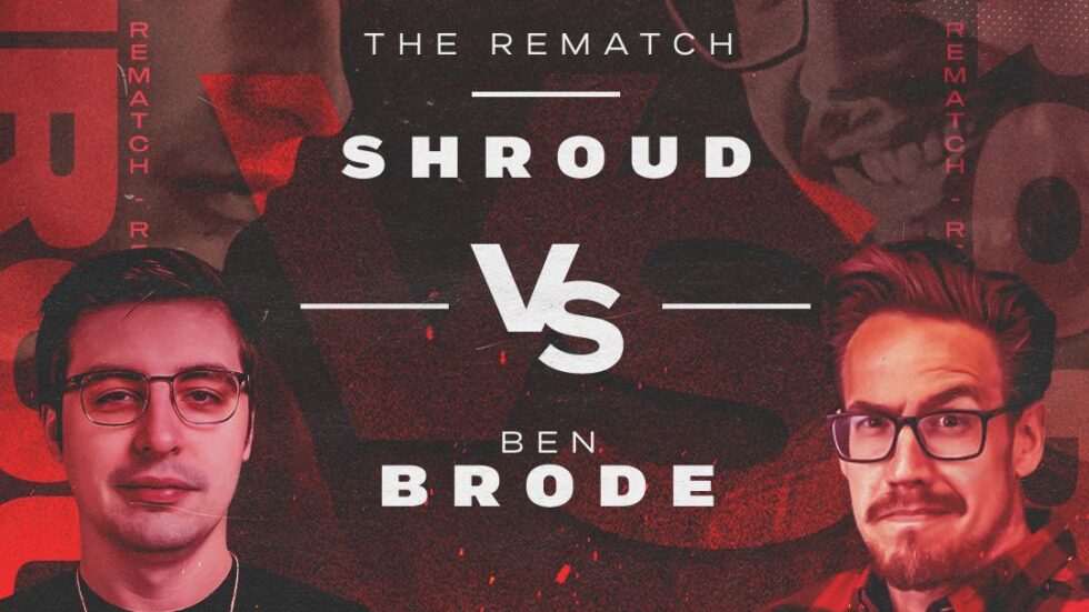 Marvel Snap Influencer Marketing: A promotional poster for Shroud vs. Brode for the MARVEL SNAP collectible card game