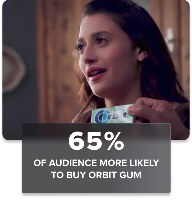 Orbit gum product placement